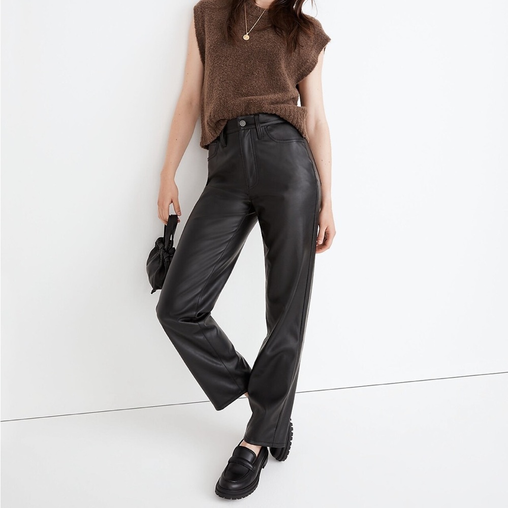 Madewell Black Straight Leg Pants
